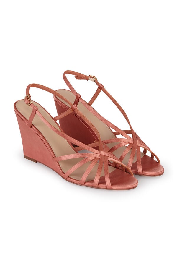 Hoss Intropia Mar&iacute;a. Sandalias de cu&ntilde;a Coral