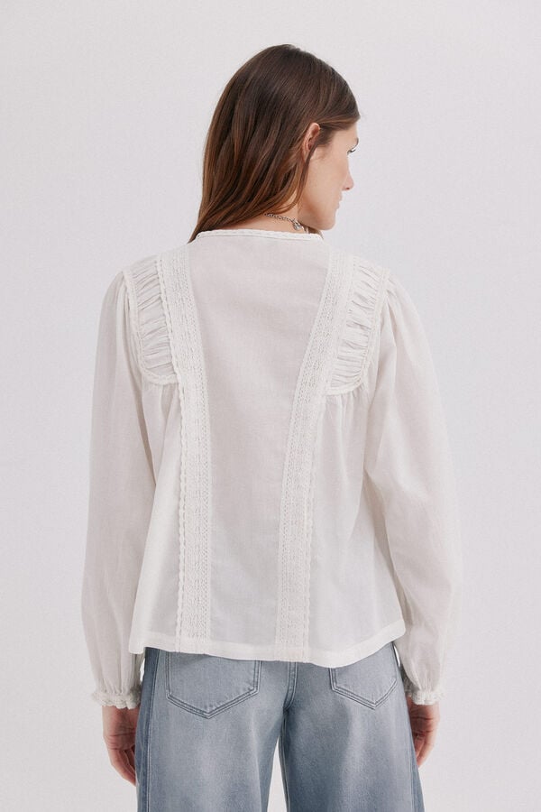 Hoss Intropia Caelia. Blusa flu&iacute;da Marfil