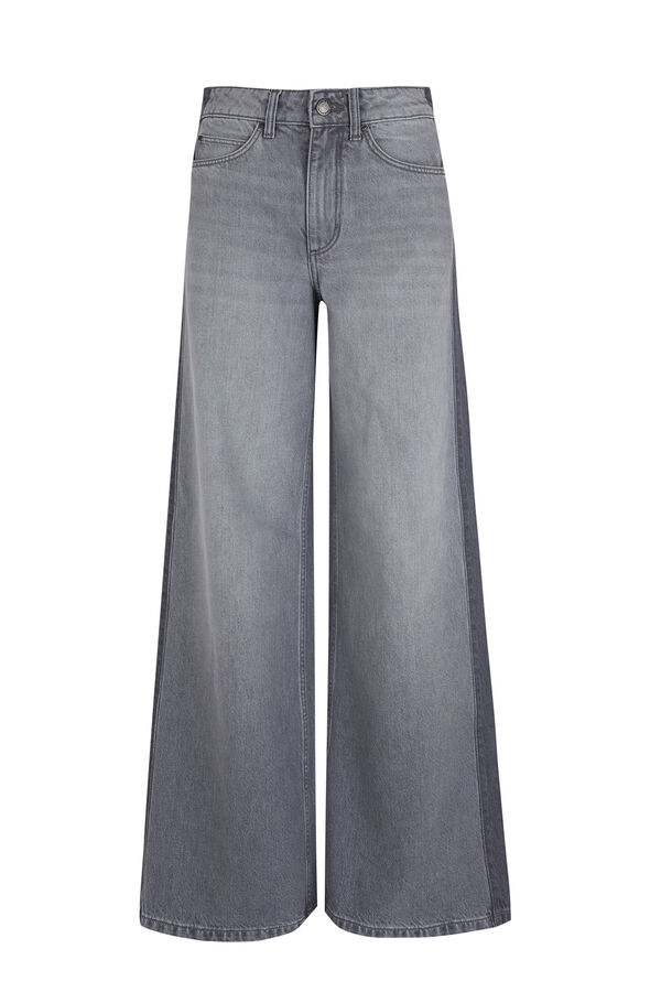 Hoss Intropia Billie. Jeans patchwork Gris