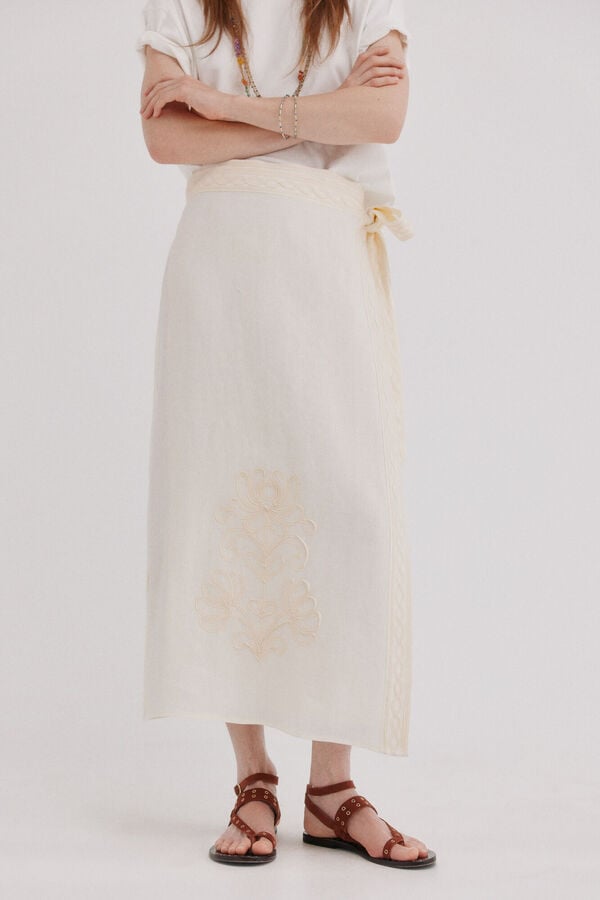 Hoss Intropia Renata. Falda cruzada Beige