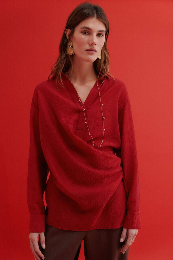 Hoss Intropia Cosette. blusa &agrave;s riscas Vermelho