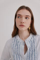 Hoss Intropia Carmen. Blusa manga larga Azul