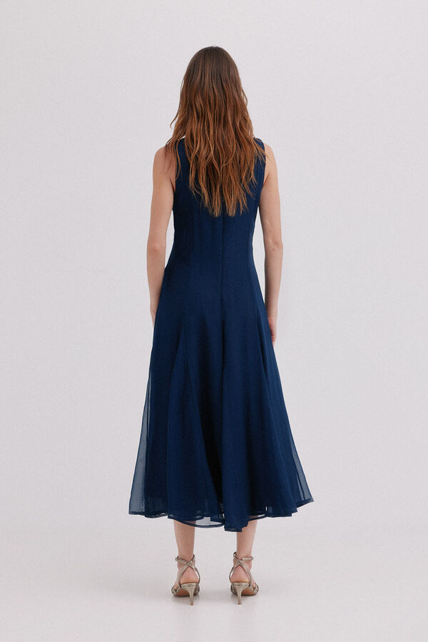 Hoss Intropia Althea. Vestido de missangas Azul