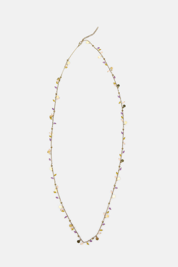Hoss Intropia Luciana. Collar beads ba&ntilde;ado en oro Dorado
