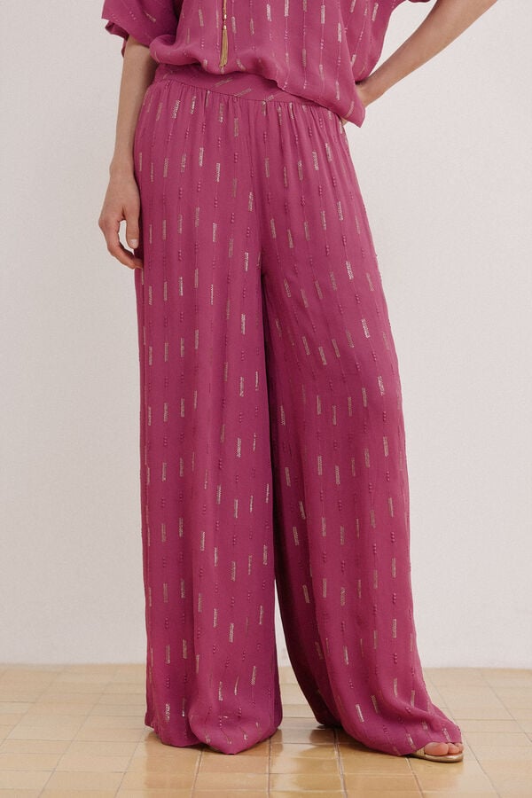 Hoss Intropia Pauliana. Pantal&oacute;n lentejuelas Morado