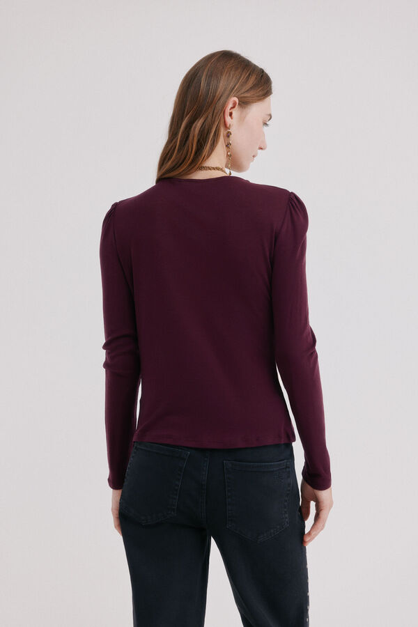 Hoss Intropia Marise. Camiseta entallada Vino