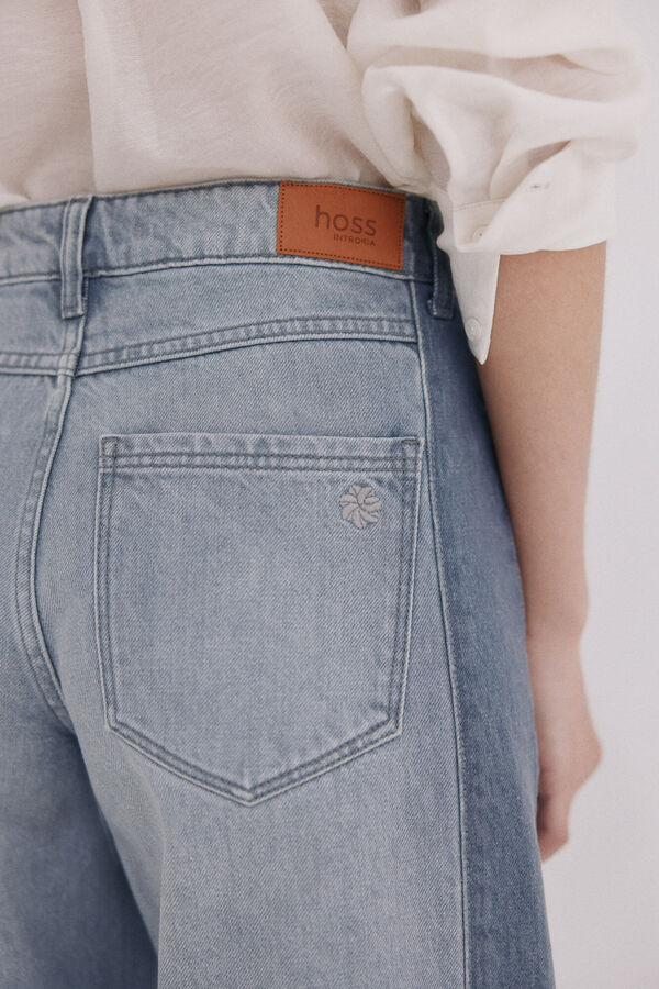 Hoss Intropia Billie. Jeans patchwork Gris