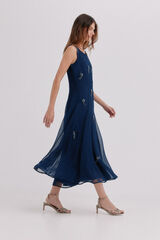 Hoss Intropia Althea. Vestido de missangas Azul