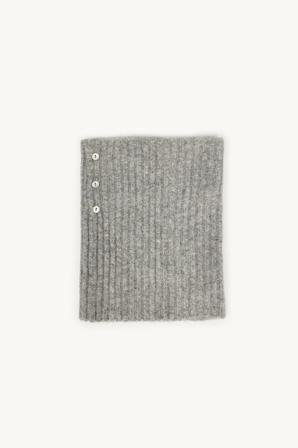 Hoss Intropia Liliana. Cuello de punto con botones Gris