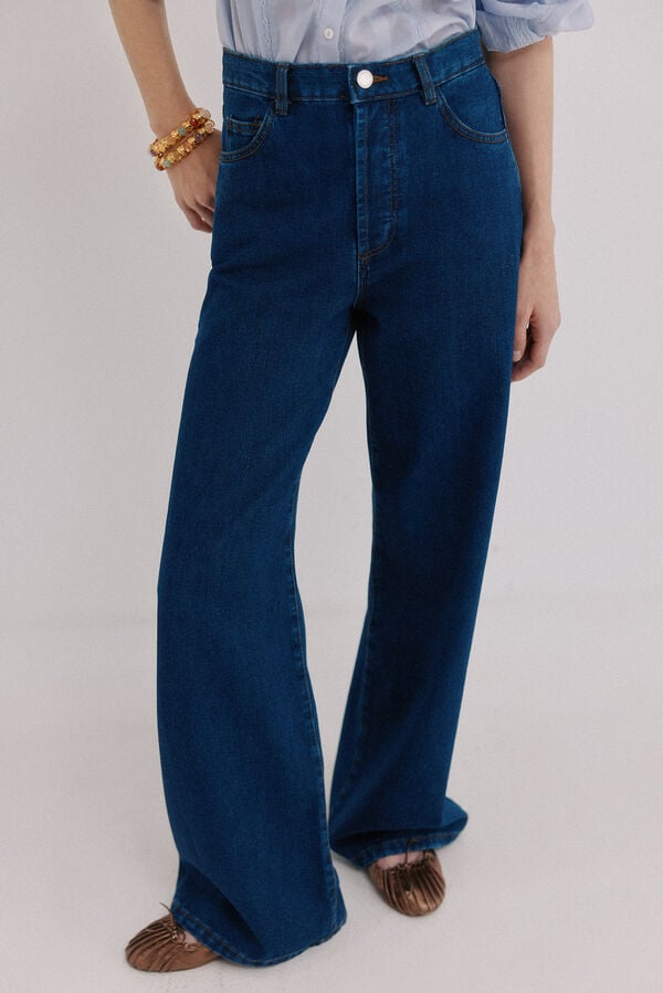 Hoss Intropia Bahiana. Jeans wideleg  Azul