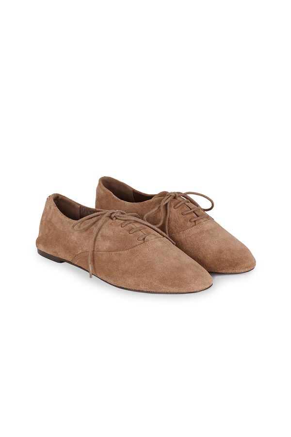 Hoss Intropia Mariela. Sapatos derbies em croute Castanho