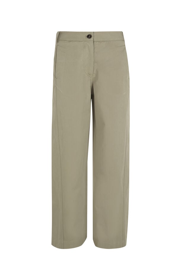 Hoss Intropia Poppy. Pantal&oacute;n chino Kaki