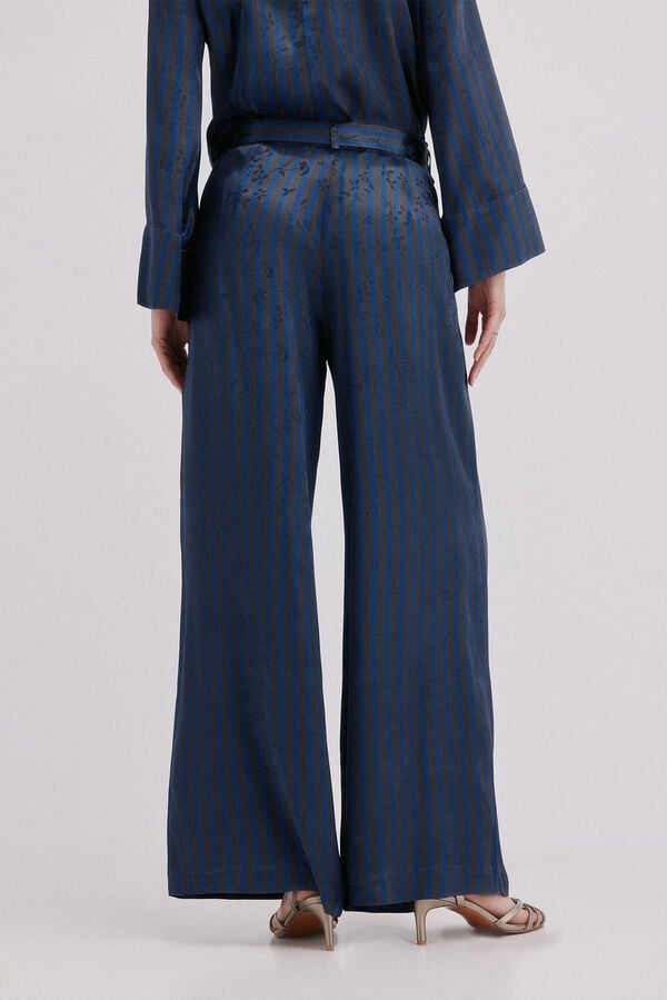 Hoss Intropia Payton. Pantal&oacute;n fluido Azul marino