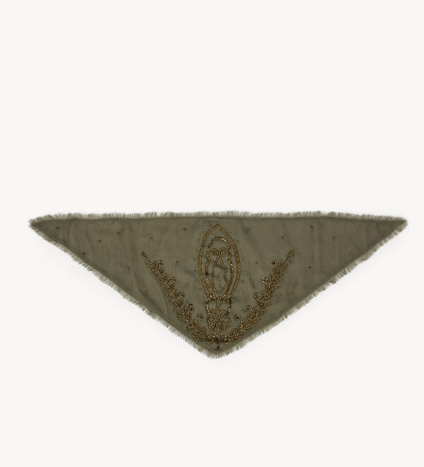 Hoss Intropia Laurinda. Bandana bordada Kaki