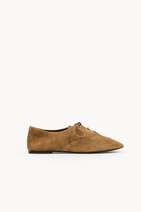 Hoss Intropia Mariela. Sapatos derbies em croute Castanho