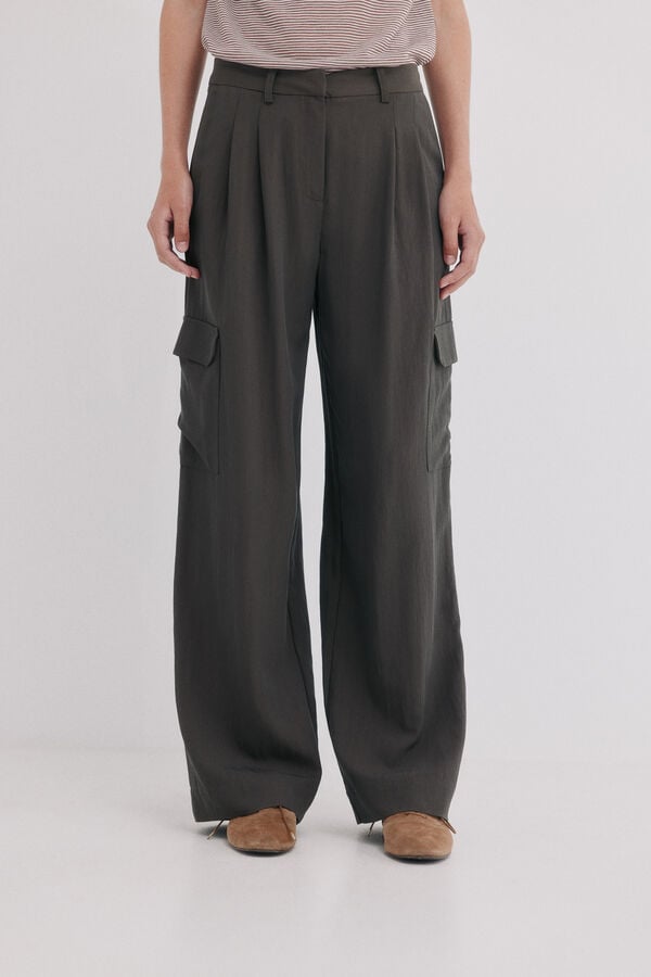 Hoss Intropia Patricia. Pantal&oacute;n fluido Gris