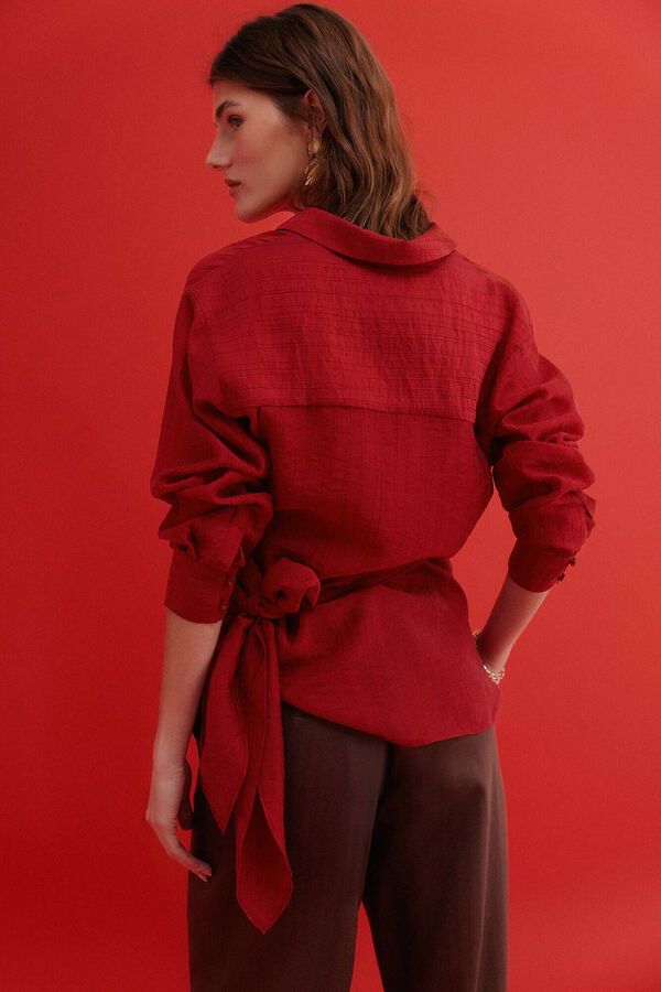 Hoss Intropia Cosette. blusa &agrave;s riscas Vermelho