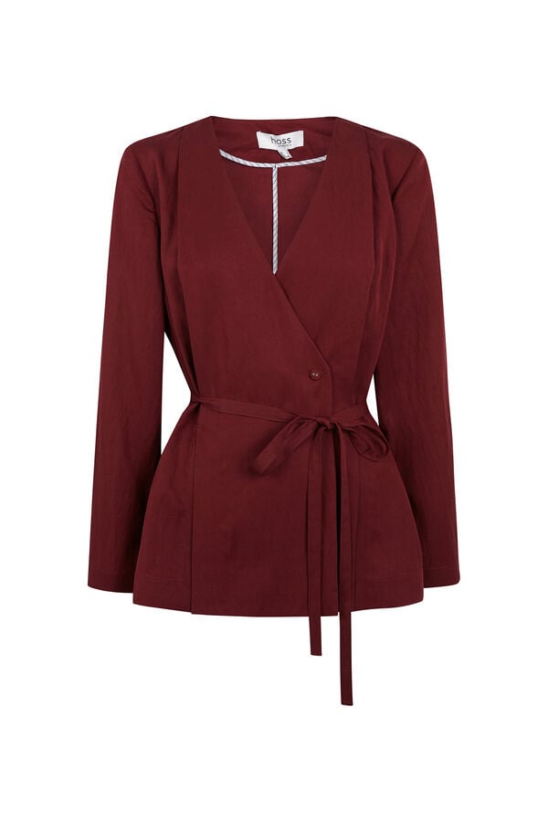 Hoss Intropia Emma. Chaqueta cruzada Vino