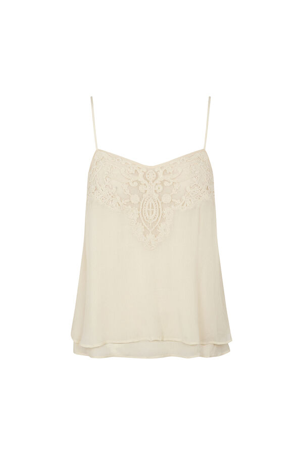 Hoss Intropia Clarissa. Top de lingerie Ecru