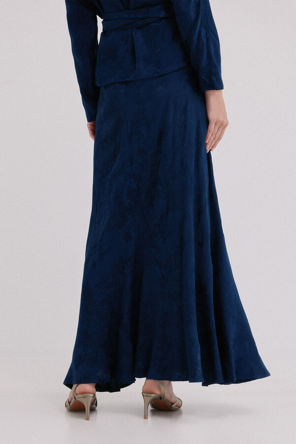 Hoss Intropia Raiven. Falda midi Azul marino