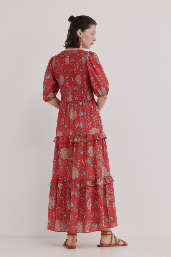 Hoss Intropia Asha. Vestido midi flu&iacute;do Multicolor