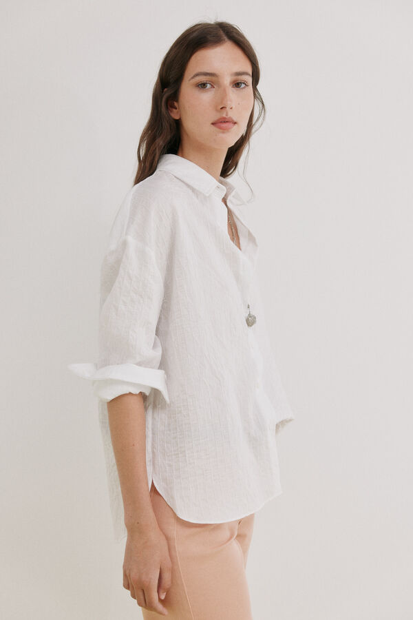 Hoss Intropia Cordelia. Camisa rayas Blanco