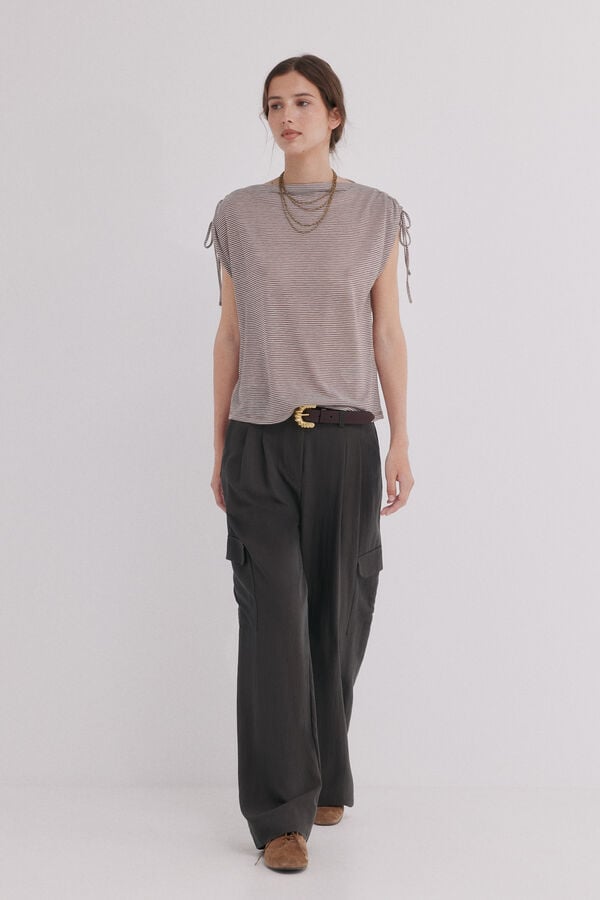Hoss Intropia Patricia. Pantal&oacute;n fluido Gris