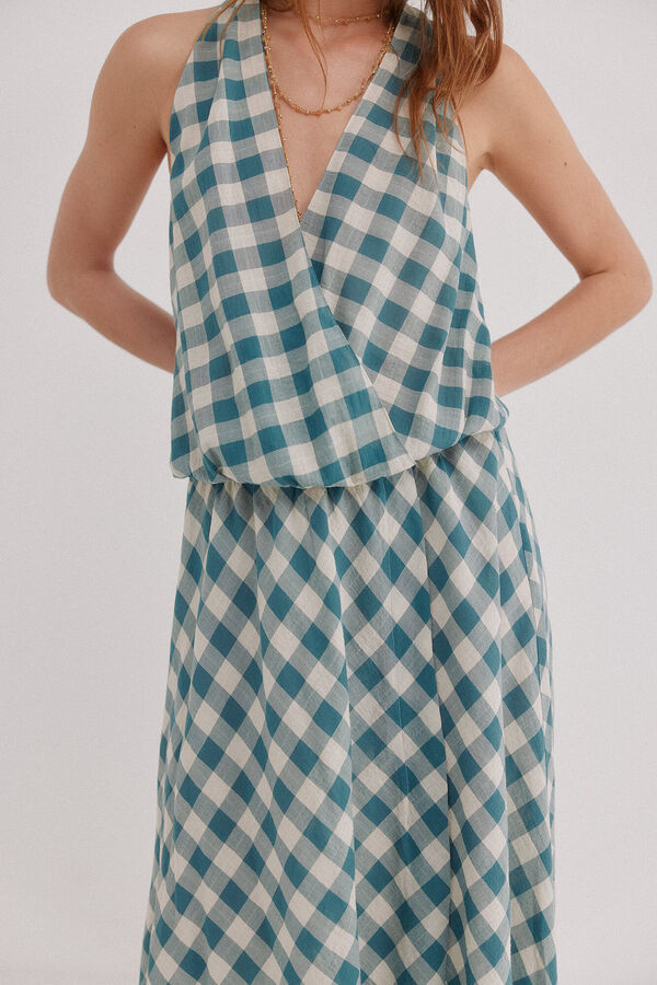 Hoss Intropia Andrea. Vestido cuadro vichy Multicolor