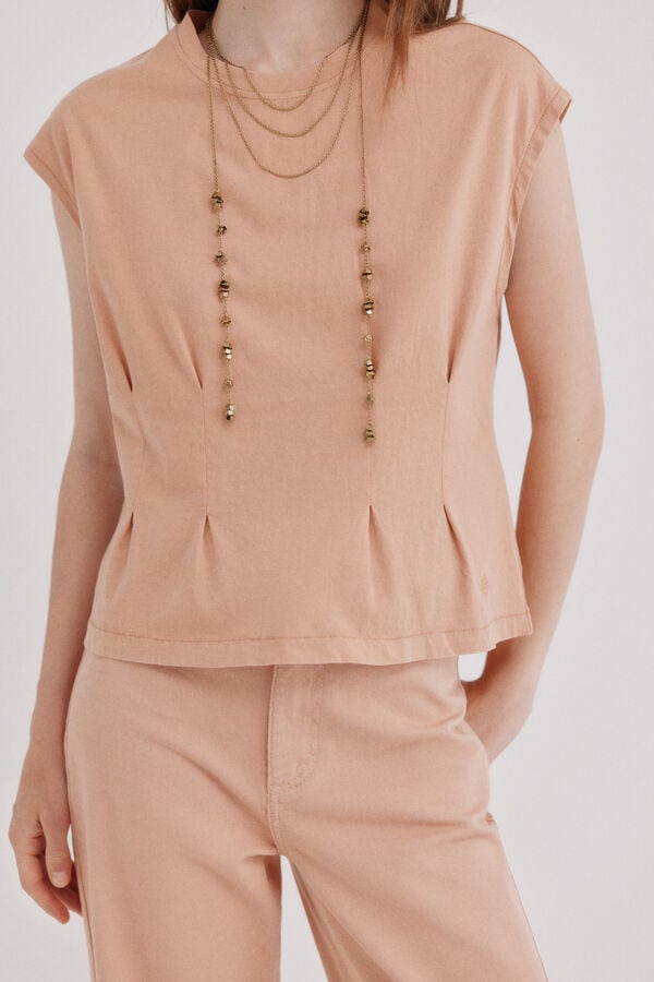 Hoss Intropia Margot. Camiseta entallada Rosa