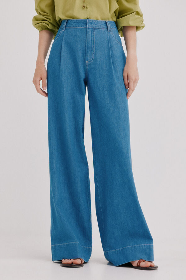 Hoss Intropia Bibiana. Jeans pernera ancha Azul marino