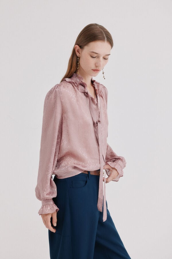 Hoss Intropia Circe. Blusa volante Marfil