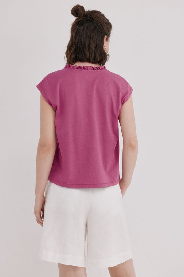Hoss Intropia Morgane. Camiseta flu&iacute;da Rosa