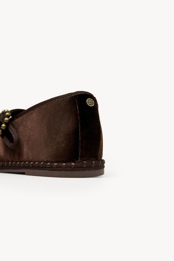 Hoss Intropia Marina. Veneciana tiras cruzadas Marron
