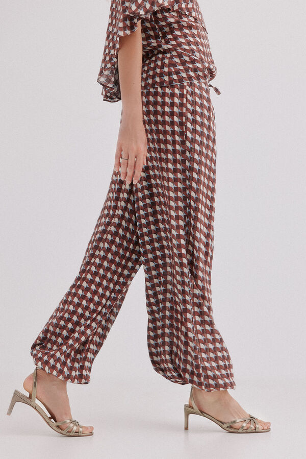 Hoss Intropia Philippa. Pantal&oacute;n bombacho Multicolor