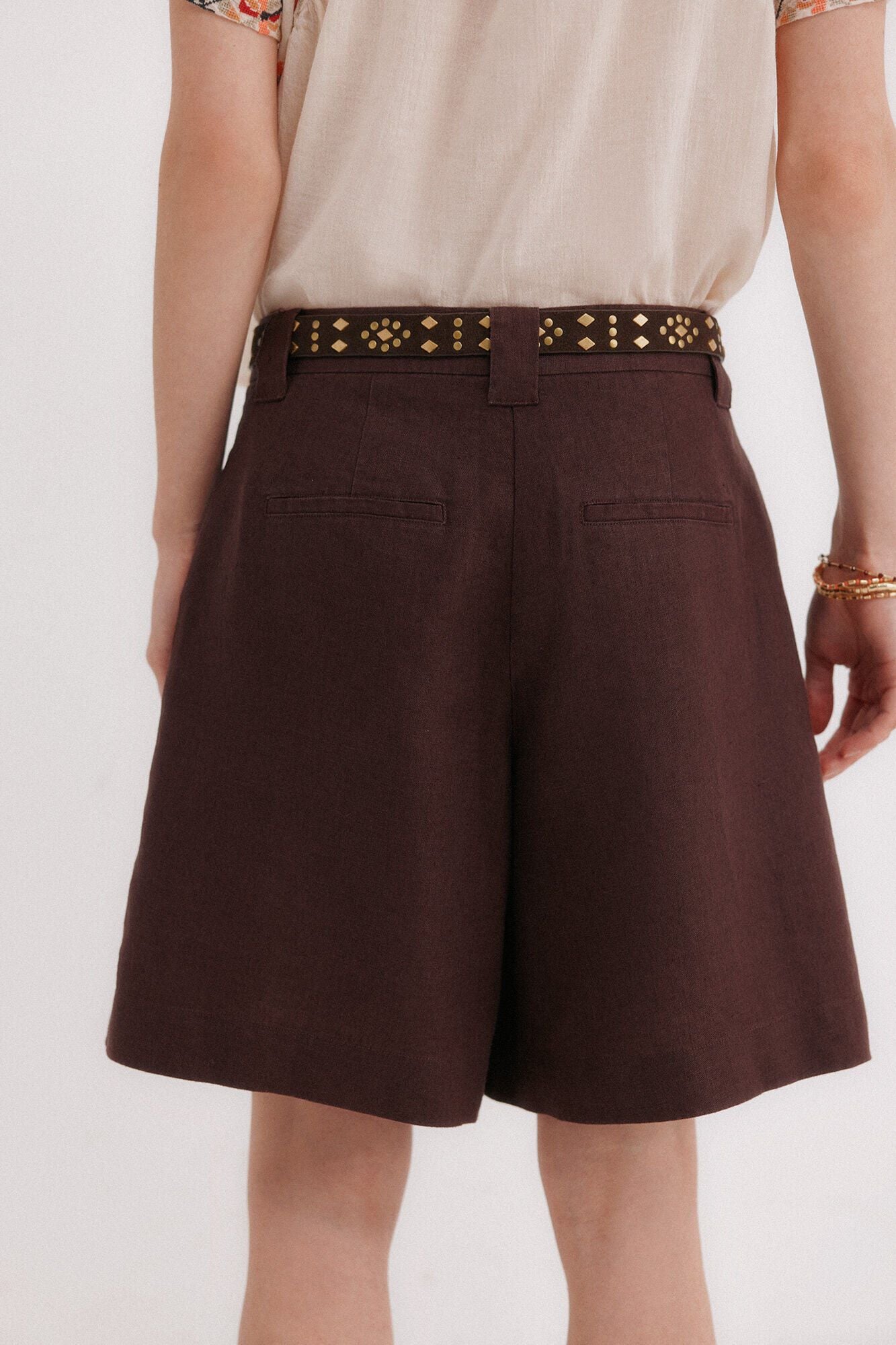Conjunto de bermuda e melania